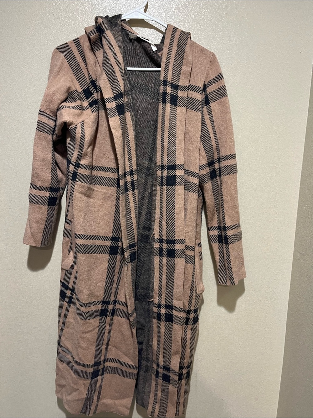 Long sleeve hooded cardigan
